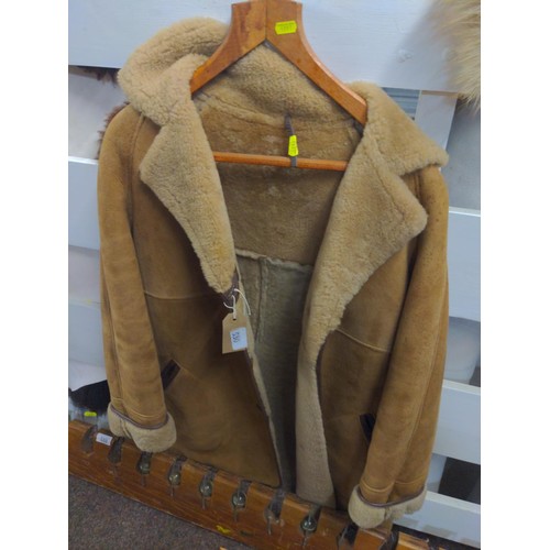 69 - Shearling International 3/4 coat, size 38