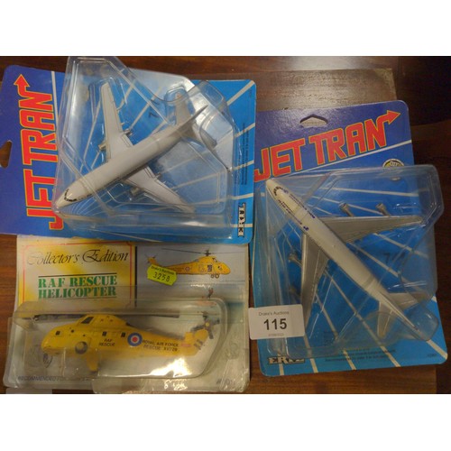 115 - Boxed Jet Tran models & others, 