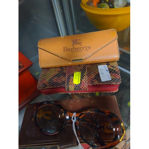 241 - Pair of Burberrys of London by Safilo sunglasses, with prescription lenses, with case, together with... 