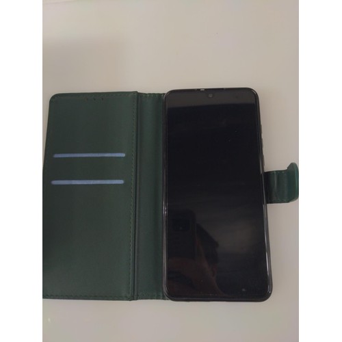 254 - Huawei P30 lite 256GB mobile phone with instructions, usb cable, box and green folding case