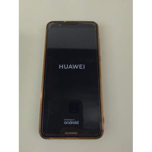 255 - Huawei P smart FIG-LX1 32 GB mobile phone, with instructions, charger, cord, box and sparkly case