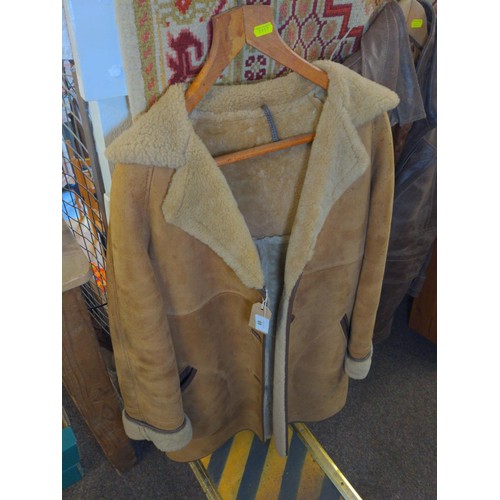 69 - Shearling International 3/4 coat, size 38