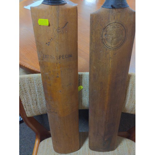 71 - 2 cricket bats, G&M Treble Spring Autograph and Stuart Surridge Autograph bat 'Everton Weekes'