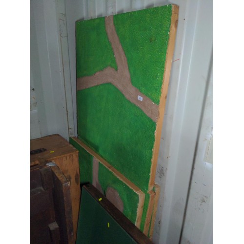 533 - 4x handmade panels for scale gaming/battles. Each 92cm x 92cm