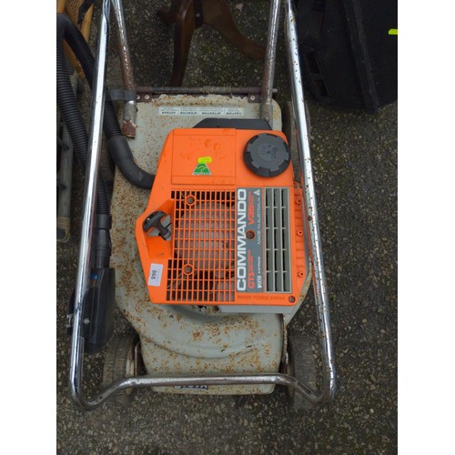 868 - Petrol lawn mower with a commando 2 stroke engine