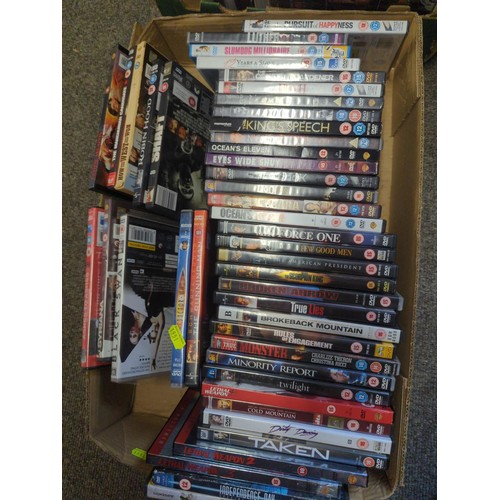 579 - 2 boxes of mixed DVDs inc 'House' series