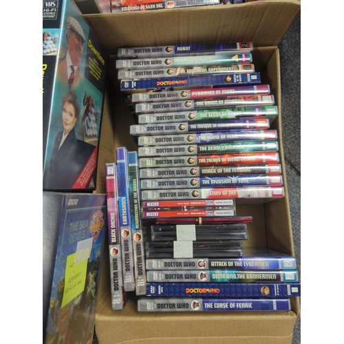 581 - 3 boxes of Dr Who DVDs