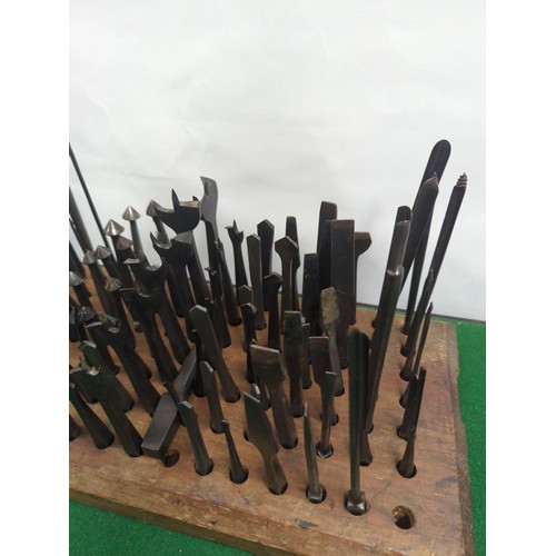 642 - Rack of drill heads etc