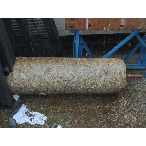 718 - Granite roller length 93cm dia 25cm