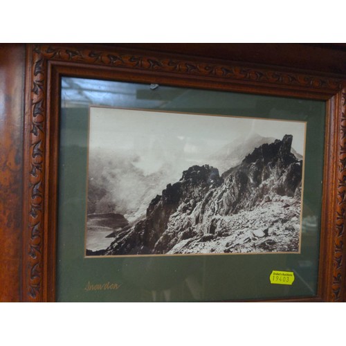 500 - 2 well framed antiquarian photographs of Snowdon & Snowdon Railway. 37cm x 31cm