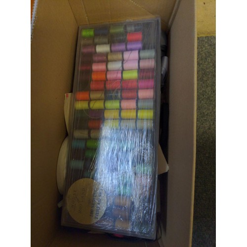 223 - Quantity of ribbons, thread and other craft items