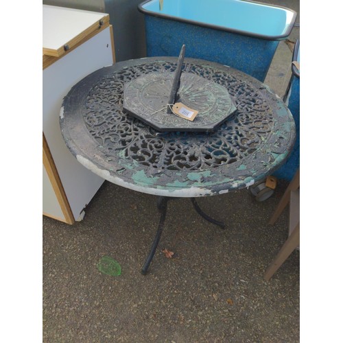 102 - Bistro table with sundial