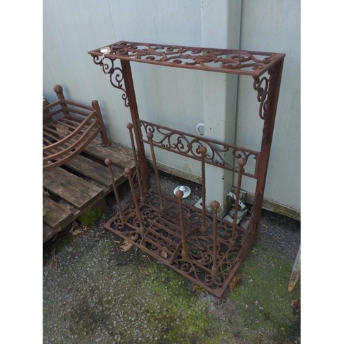 69 - Cast iron boot rack/scrapper