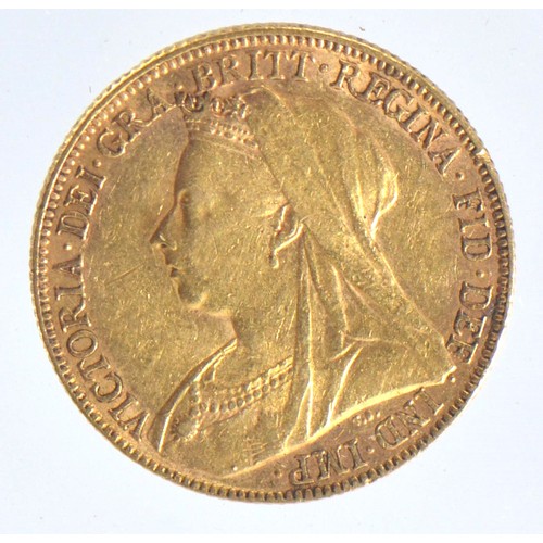 8 - 1899 Victoria (Old Head) full sovereign