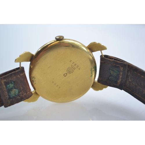 40 - Gents Octo 18ct gold cased wristwatch with subsidiary seconds, face dia. 35mm, verso 1500 & 7231... 