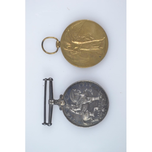 355 - Pair of WWI medals; Victory Medal and George V War Medal awarded to 40359 GNR. KINKAID J.A R.A (with... 