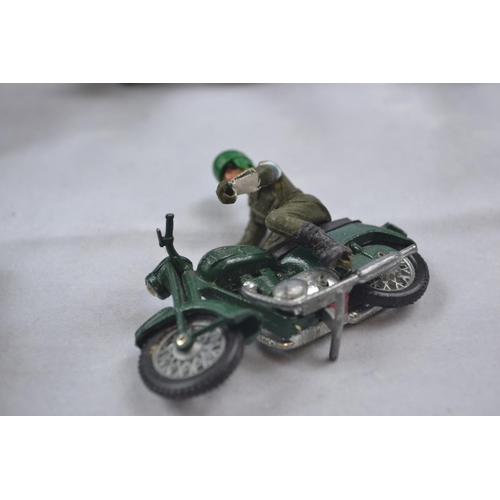 372 - Collection of military toy vehicles Inc. Corgi & Dinky Tanks, planes, guns + other vehicles