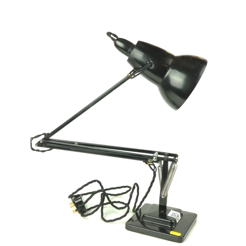 457 - Herbert Terry and Sons Ltd. two step Anglepoise lamp in black finish.