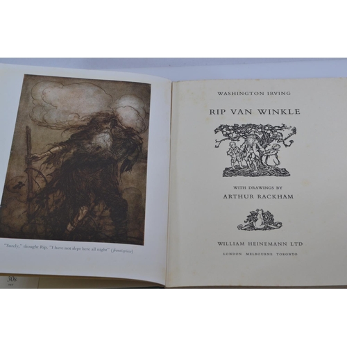 466 - Five books with drawings and illustrations by Arthur Rackham inc. 'Peter Pan in the Kensington Garde... 