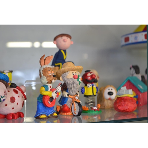 504 - Large collection of The Sugarlump Studio hand painted magic roundabout characters, buildings and rou... 