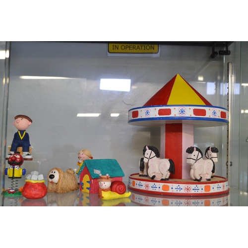 504 - Large collection of The Sugarlump Studio hand painted magic roundabout characters, buildings and rou... 