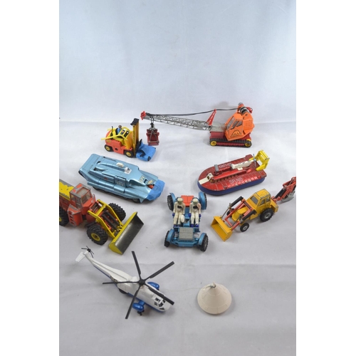 505 - Quantity of Dinky toys Inc. lunar rover, SRN6 Hovercraft, Spectrum pursuit Vehicle,  Sea King Helico... 