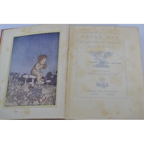 466 - Five books with drawings and illustrations by Arthur Rackham inc. 'Peter Pan in the Kensington Garde... 