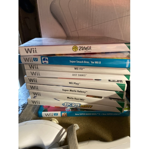 59 - Nintendo Wii sports plus controllers, games, Wii fit, leads etc..... 