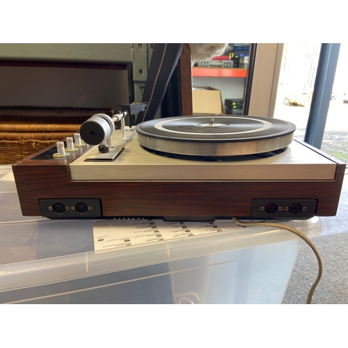 65 - Philips (made in Holland) 808 stereo record player . Dual speed belt driven turntable.