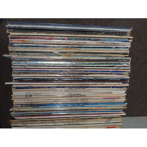 171 - Four crates of long playing vinyl albums inc, Shakin Stevens, Bryan Adams, Incantation, David Essex ... 