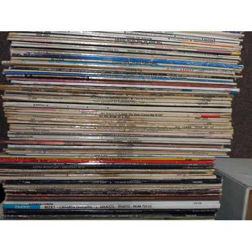 171 - Four crates of long playing vinyl albums inc, Shakin Stevens, Bryan Adams, Incantation, David Essex ... 