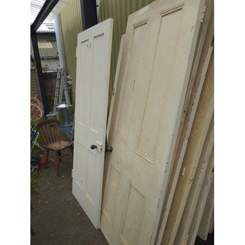 277 - Two internal painted wooded doors, H190 W75 CM