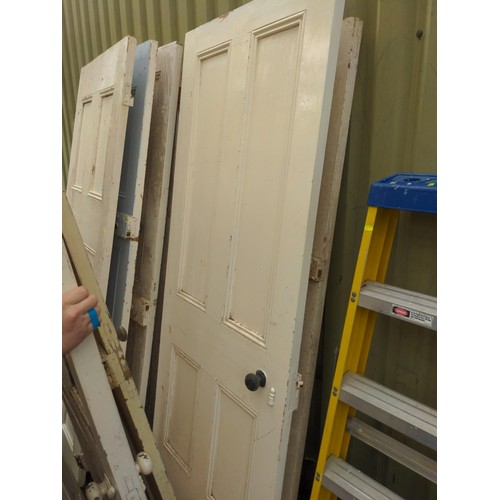 279 - Four internal painted doors. H209 W87 cm