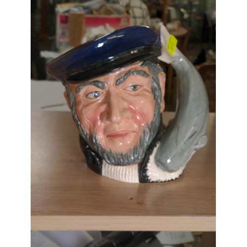 692 - Royal Doulton Capt Ahab Character tankard, D.6500.H17cm