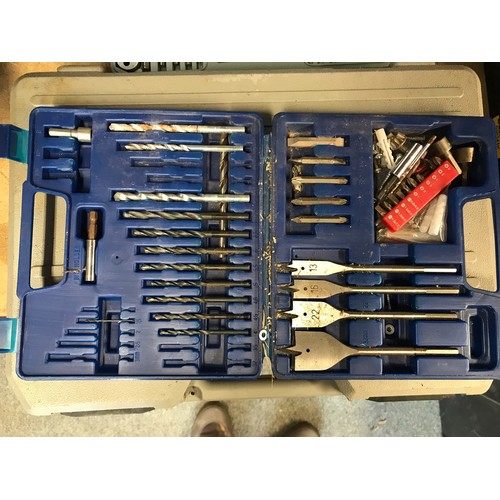 160 - Large Draper socket set in case plus Roebuck 16 piece spanner set, tap and die set plus blue case of... 