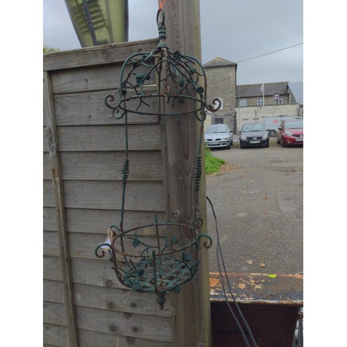 60 - Hanging wire plant holder