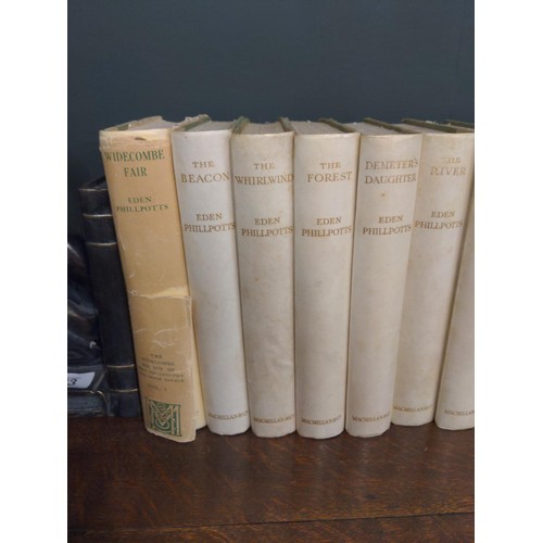 456 - Full set of 20 Widecombe edition of Eden Phillpotts Dartmoor novels inc. The Beacon, Demeters Daught... 