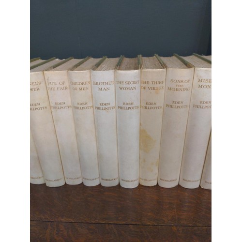 456 - Full set of 20 Widecombe edition of Eden Phillpotts Dartmoor novels inc. The Beacon, Demeters Daught... 