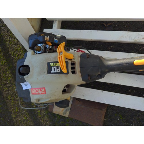 121 - Ryobi multi tool inc, strimmer, chain saw, hedge cutter, bush cutter PLT 304 3YE petrol 30 cc