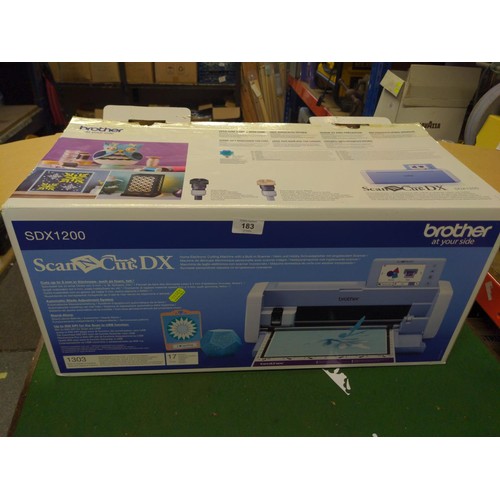 183 - Brother Scan'n'Cut DX  SDX1200 touch screen LCD home electric cutting machine with-built in scanner,... 