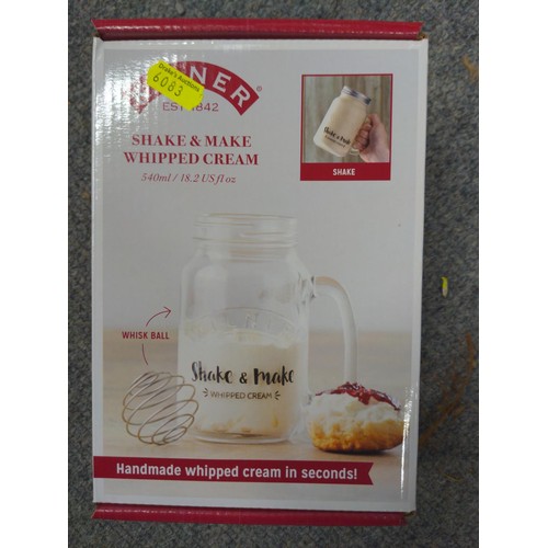 188 - 15 Kilner  Shake'n'make whipped cream kits 