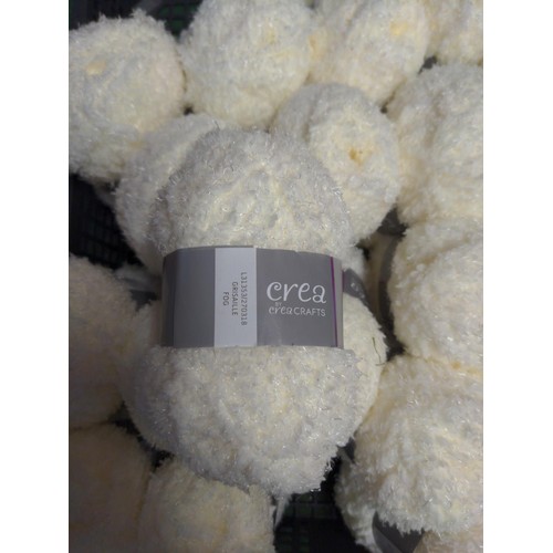 205 - Tray of 21 x 25gm balls of polyester yarn Grisaille Fog