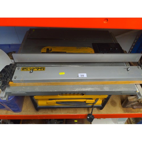 270 - De Walt DW745-GB table saw cut depth max 77 mms. 60 x 70 cms