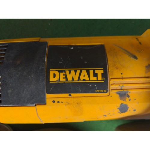 274 - DeWalt angle grinder, 230v/2k watt Patent D-65510 with fixing spanner & guard