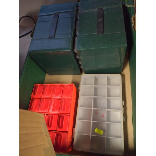 280 - 6 sets of mini drawers for fixings, plus door locks, handles & hooks etc