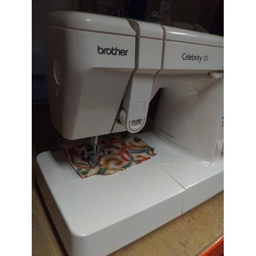 295 - Brother Celebrity 15 sewing machine with manual & attachments