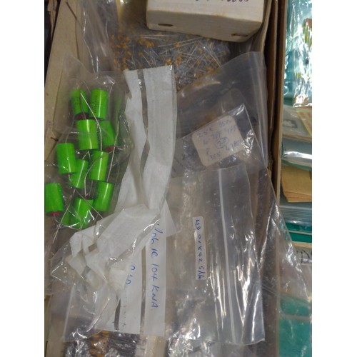 340 - 4 boxes of capacitors & diodes