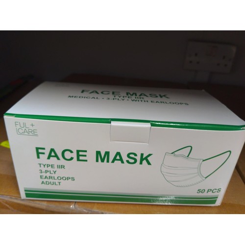 341 - Box of 2000 face masks. Expired, so not for clinical use.