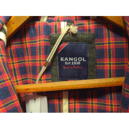 349 - Kangol duffle coat, size L. As new, with tags, RRP £89.99.