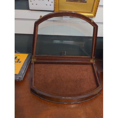 434 - Small dome topped display case, W45cm